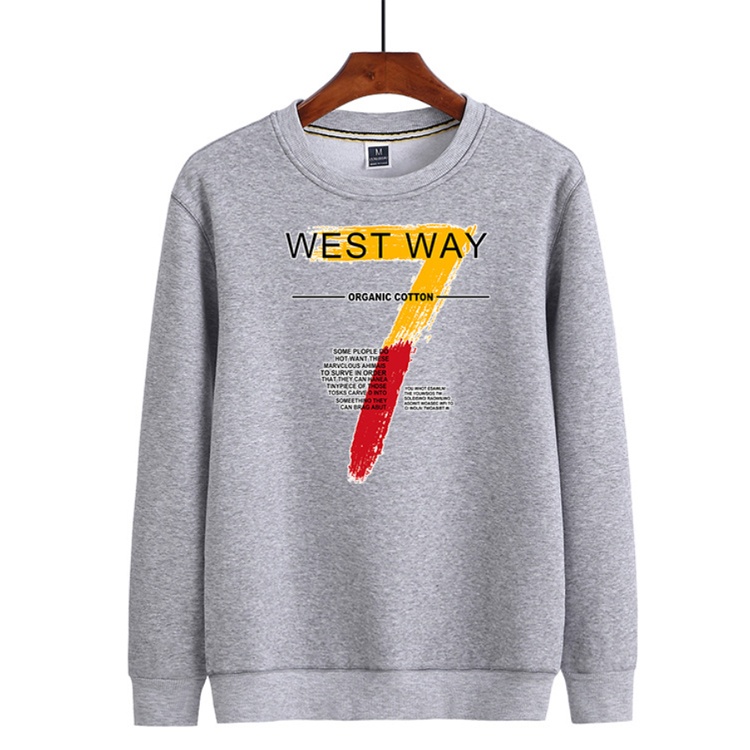 Colorful Custom Screen Print Cotton Fabric Sweatshirt