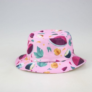 Floral Full print bucket hat polyeater with digital print
