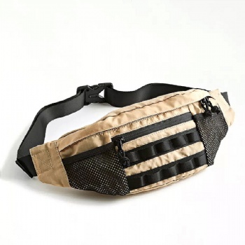 New Trendy Men Waist Bag, Multi Pocket Outdoor Running Chest Bag, Lightweight Portable Phone Fanny Pack, Custom Casual Crossbody Bag