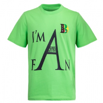 Wholesale T-shirts Custom Fashion Green Cotton Print T Shirt