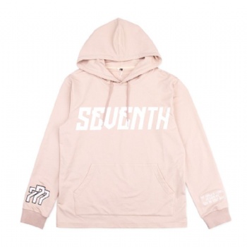 Spring Pink Terry Tatami Embroidery Screen Print logo Light Weight Girls Hoodie