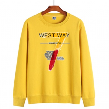 Colorful Custom Screen Print Cotton Fabric Sweatshirt