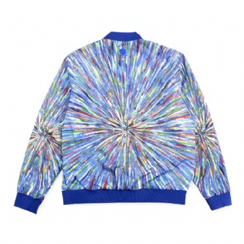 Reversible jacket Custom - printed pattern Custom - embroidered logo