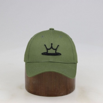 3D embroidery baseball cap cotton green hat